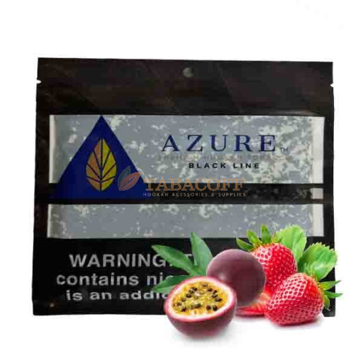Табак для кальяна Azure Black Line Strawberry passion (Клубника, маракуйя)